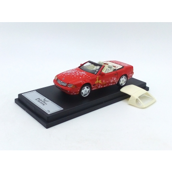 Mercedes-Benz SL500 R129 red xmas - skala 1:64 - DieCast Team